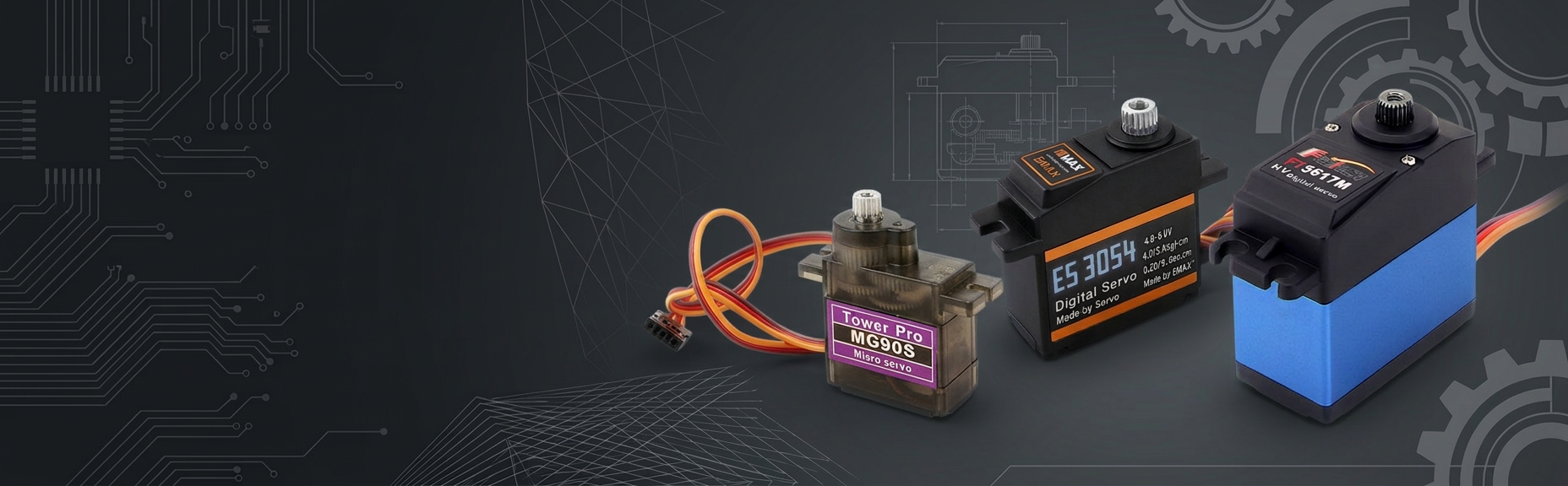 Рулевые машинки для RC моделей