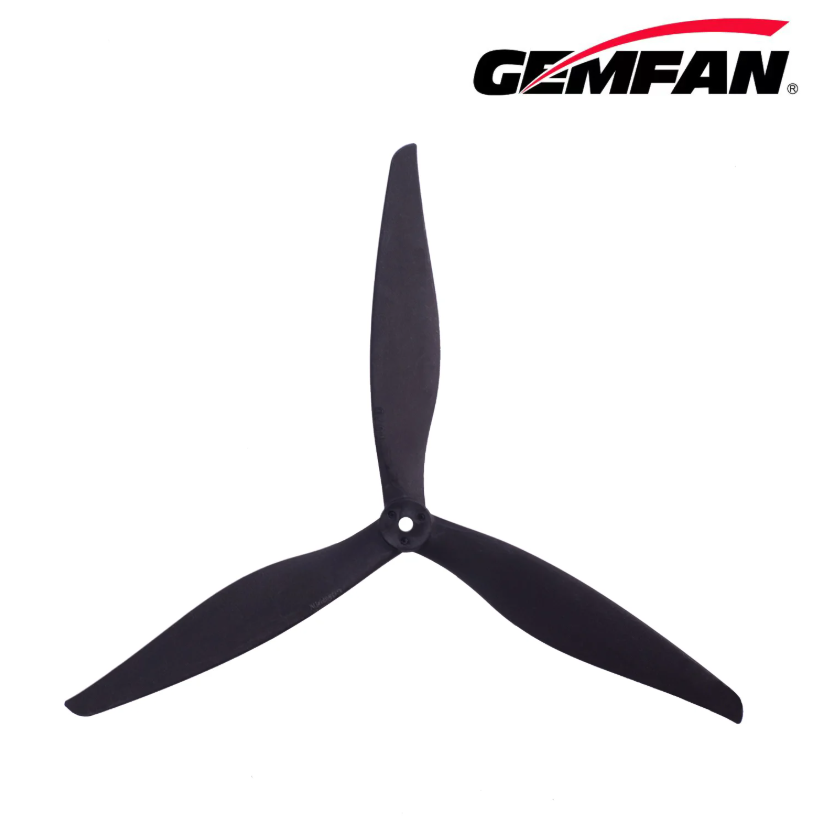 Миниатюра Пропеллер Gemfan Cinelifter 1070 3-х лопастной (Black) 1 пара (стекловолокно) 1