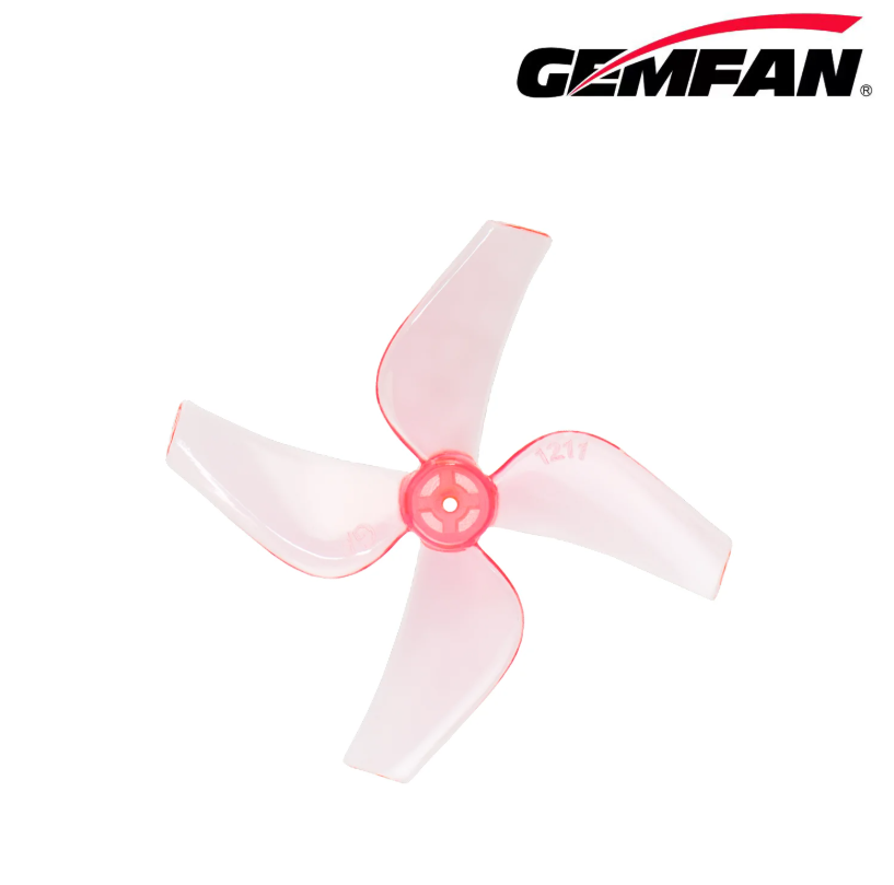 Миниатюра Пропеллер Gemfan 31мм 1,2" 1211 на вал 1mm 4-х лопастной (Hot Pink) 4 пары 1