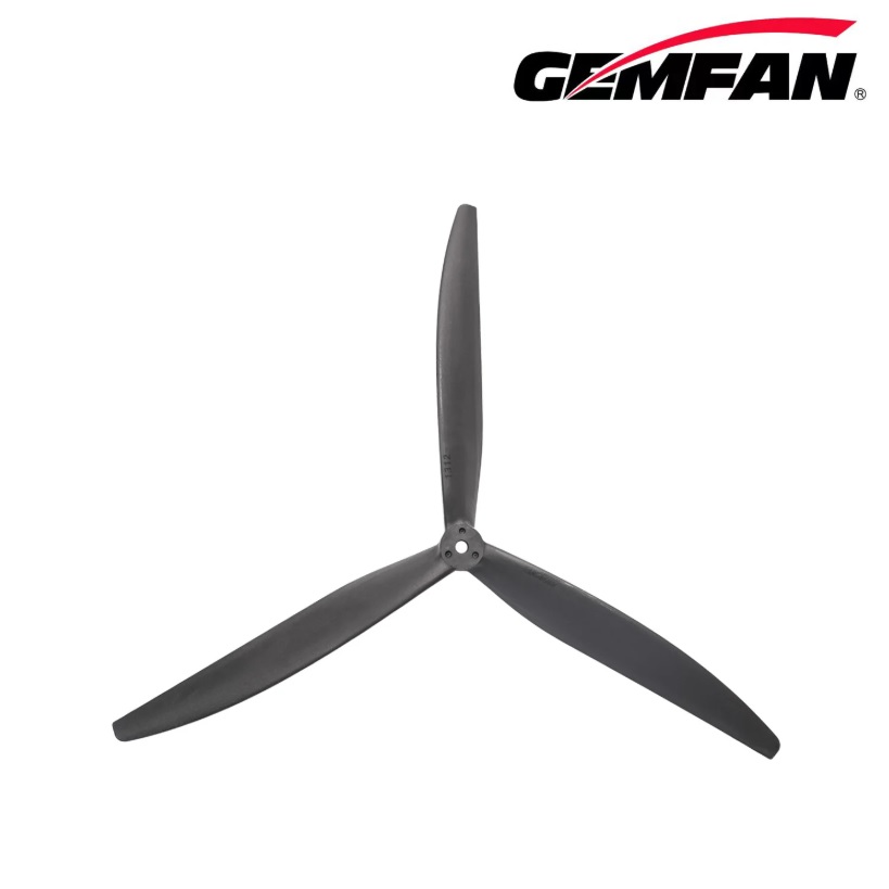 Миниатюра Пропеллер Gemfan Cinelifter 1309 3-х лопастной (Black) 1 пара (стекловолокно) 1