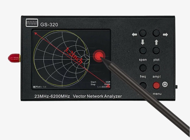 Миниатюра Портативный векторный анализатор цепей GS-320 1
