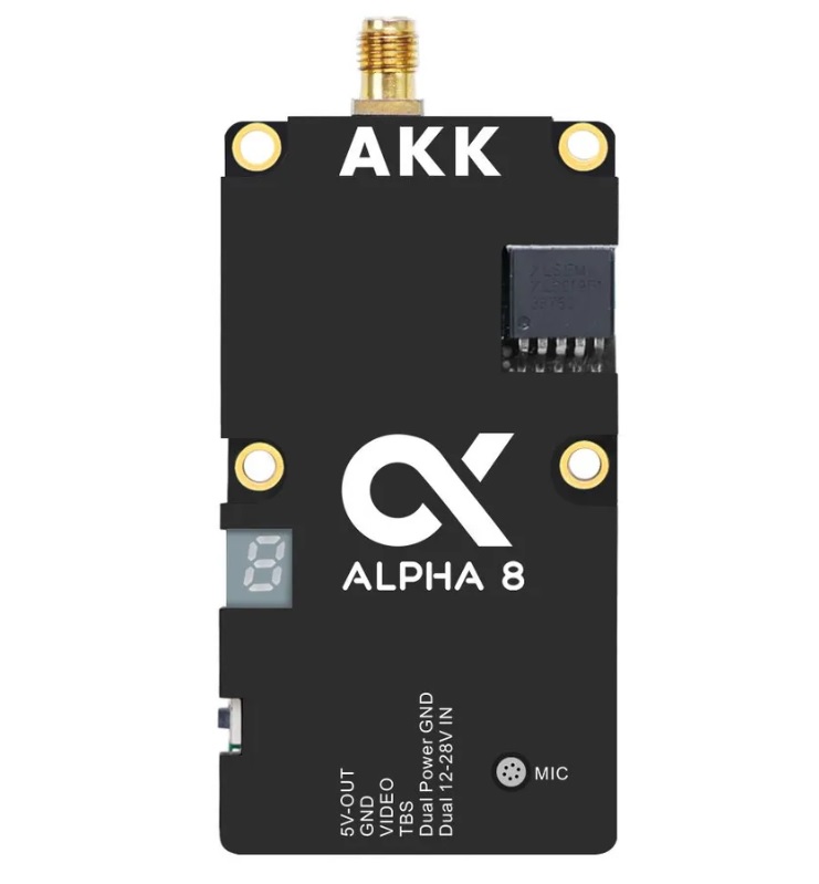 Миниатюра Видеопередатчик AKK Alpha VTX 8 (8W 80CH) 1