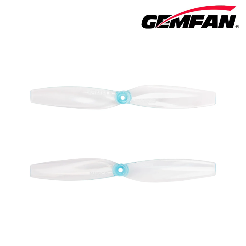 Миниатюра Пропеллер Gemfan 66мм 2,6" 2610 2-х лопастной под вал 1.5mm (Clear) 4 пары 1