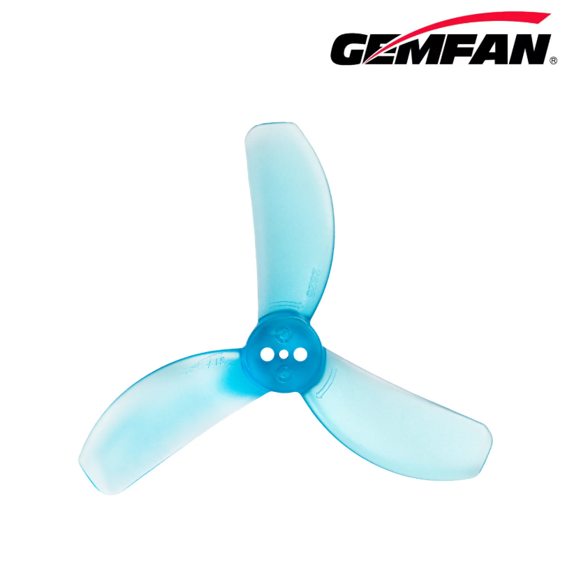 Миниатюра Пропеллер Gemfan Drone Soccer PC 2826 (2.8x2.6x3) 3-х лопастной (Blue) 4 пары 1