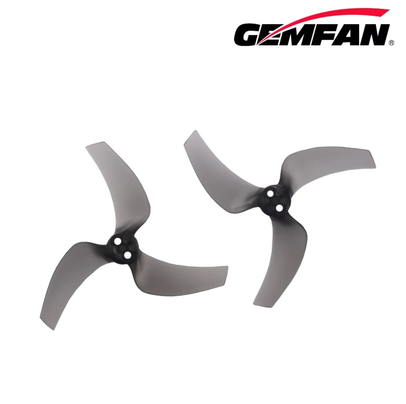 Миниатюра Пропеллер Gemfan 76мм 3" 3032 2-х лопастной под вал 2mm (Clear Gray) 2 пары 1