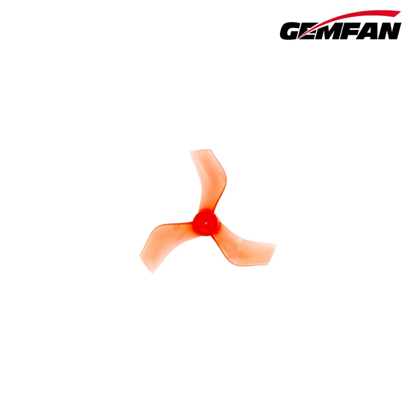 Миниатюра Пропеллер Gemfan 35mm PC 3-х лопастной на вал 1mm (Orange) 4 пары 1