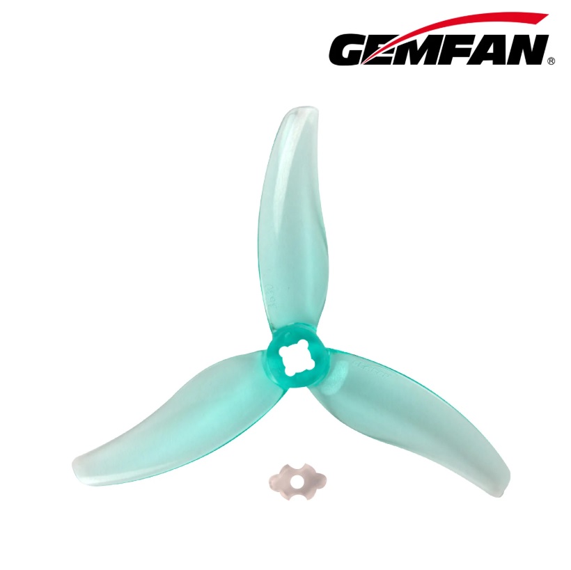 Миниатюра Пропеллер Gemfan Hurricane PC 3630 3-х лопастной (Clear Green) 2 пары 1