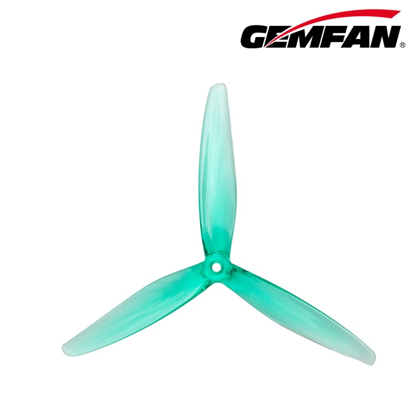 Миниатюра Пропеллер Gemfan Hurricane 7050 3-х лопастной (Clear Green) 2 пары 1