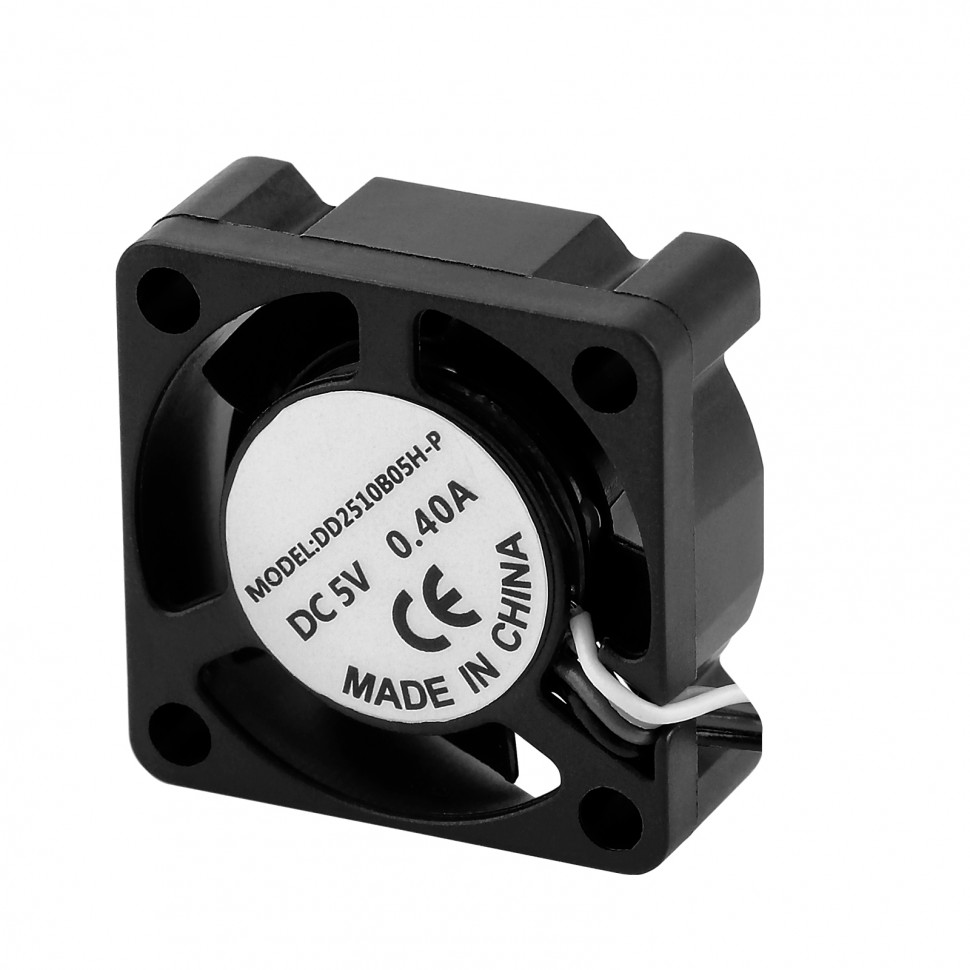 Миниатюра Вентилятор 25x25x10мм 5V 0.25A на подшипниках для Bambu Lab P1 1