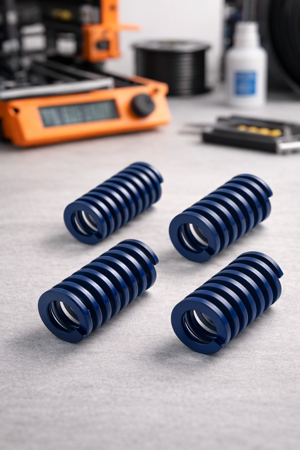 Миниатюра Пружина 8 x 20 мм для нагревательного стола 3D-принтера, синяя 1