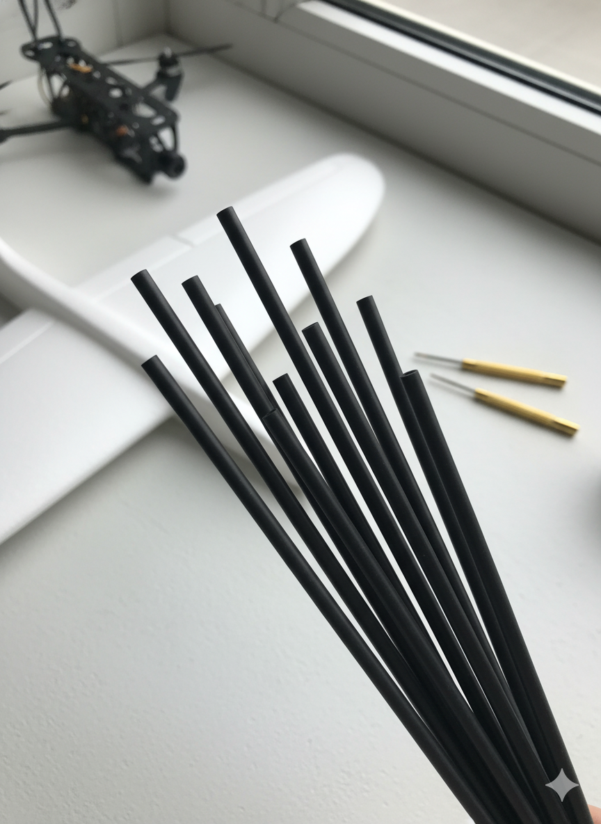 Миниатюра Карбоновый пруток 2,5 мм x 1000 мм  для моделирования и творчества 2