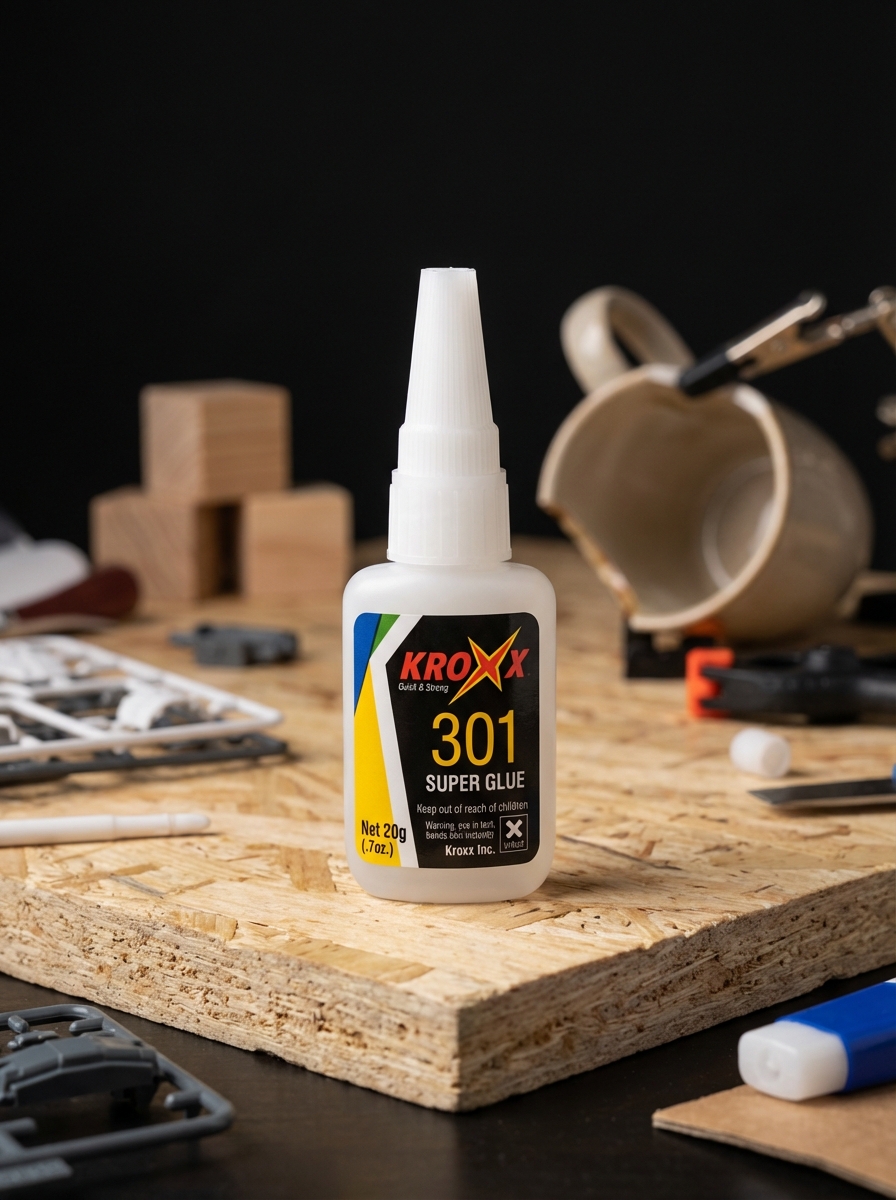 Миниатюра Клей Kroxx 301 (цианоакрилат) 20 мл, универсальный 1