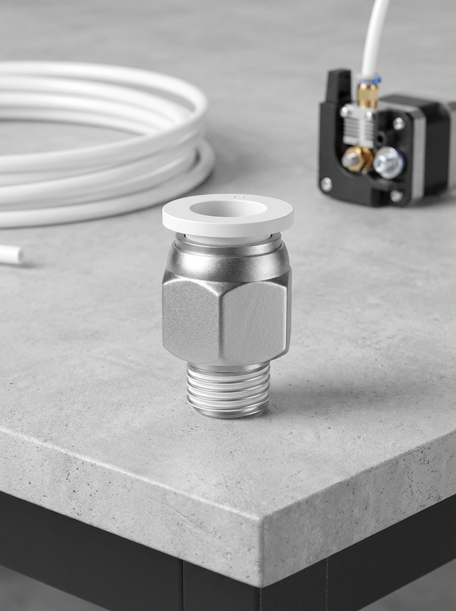 Миниатюра Фитинг PC4-01 для тефлоновых трубок (не сквозной) 1