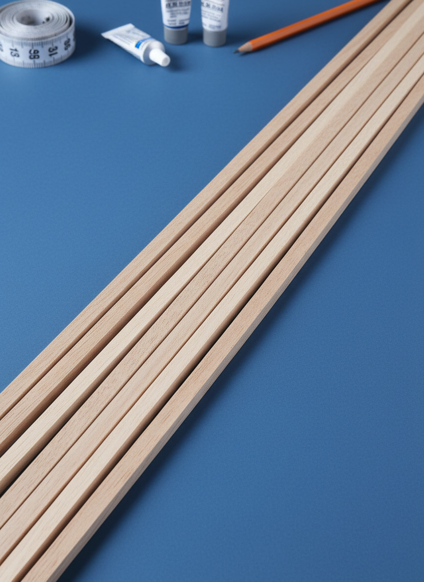 Миниатюра Бальзовая рейка 10 x 20 x 1000 мм для моделирования 1