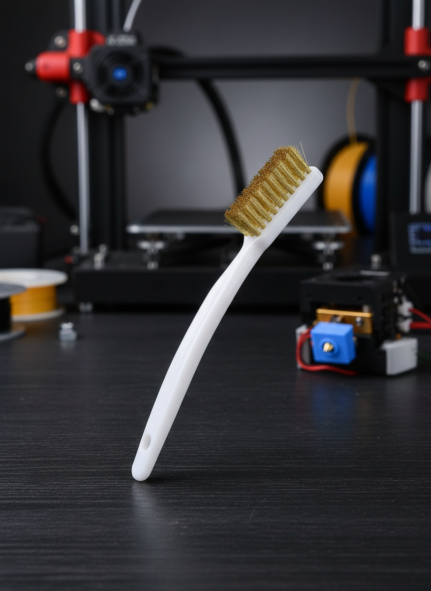 Миниатюра Медная щетка Trianglelab для очистки сопла 3D принтера 1