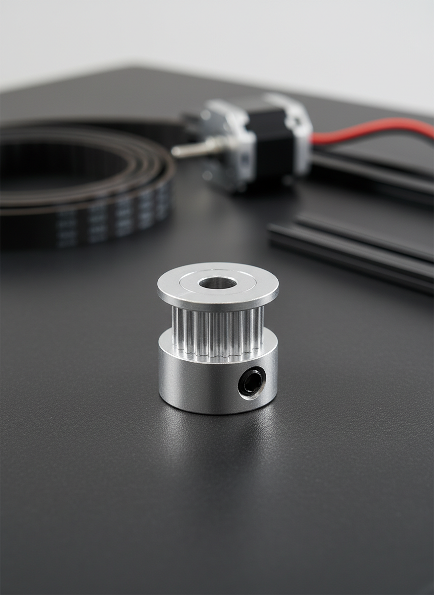 Миниатюра Шкив зубчатый GT2 6 мм (20 зуб) на вал 5 мм для ремня 1