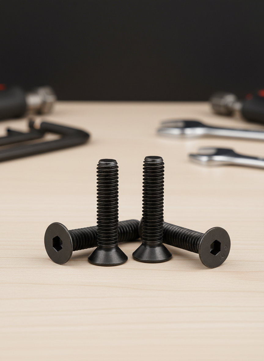 Миниатюра Винт М3 х 12 мм под шестигранник с потайной головкой 1