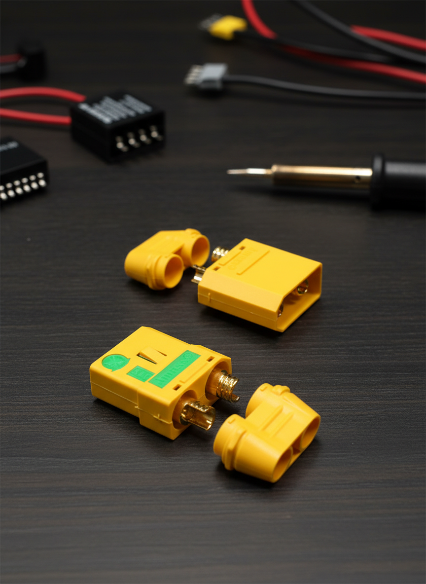 Миниатюра Силовой разъем AMASS XT90-S с механизмом фиксации 1