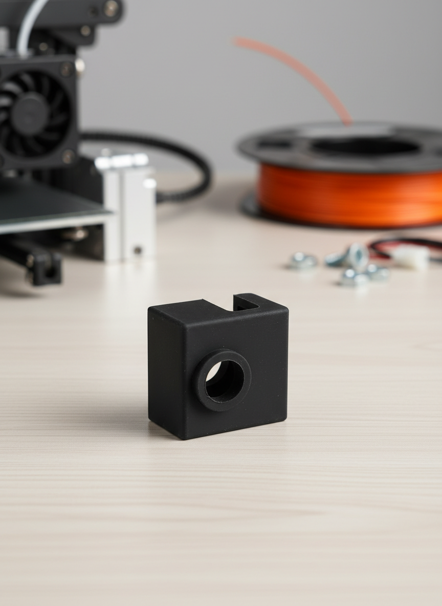 Миниатюра Силиконовый носок MK8 и CR10 , чехол, теплоизоляция хотенда для 3D принтера, черная 1