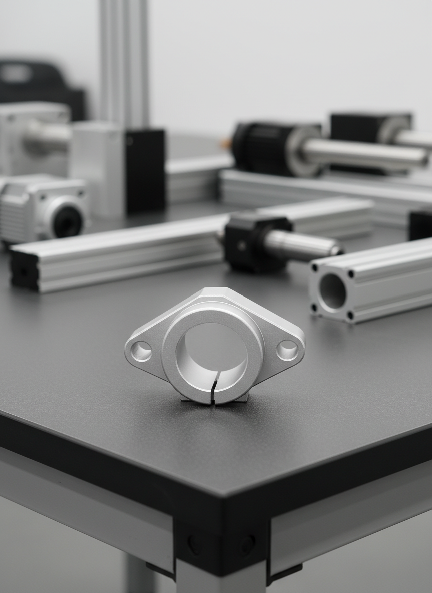 Миниатюра Держатель вала 20 мм SHF20 из дюралюминиевого сплава 2