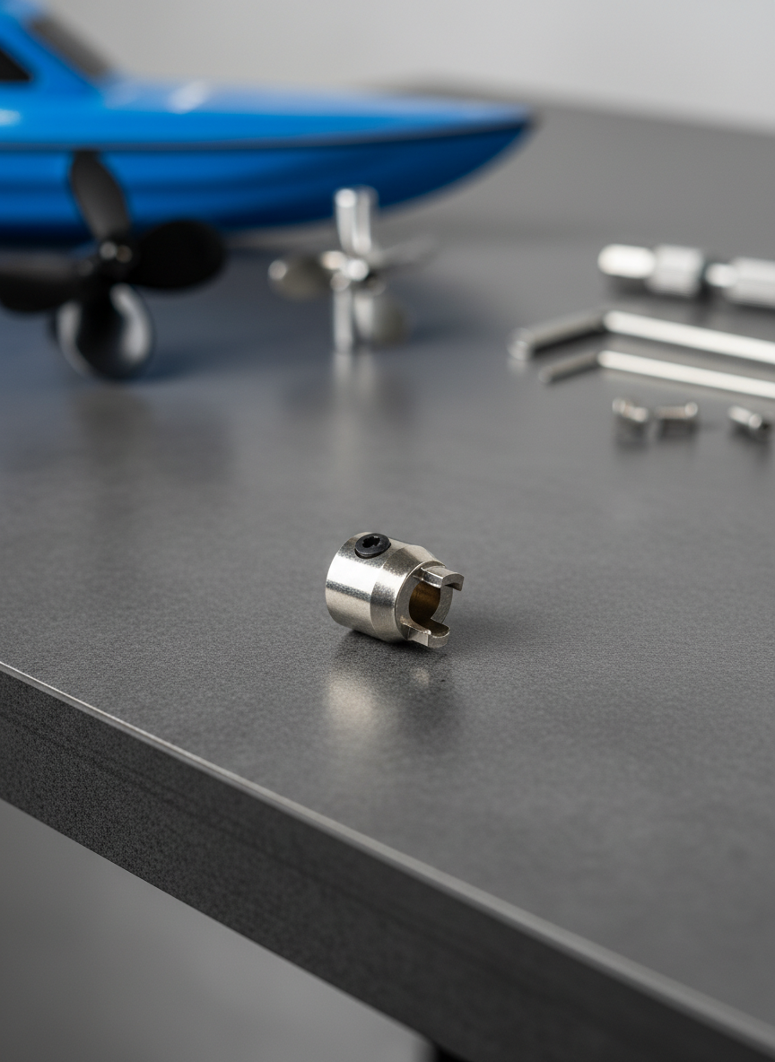 Миниатюра Цанга крепления гребного винта вал 4 мм D 8 x H 8.5 мм для радиоуправляемых лодок 1