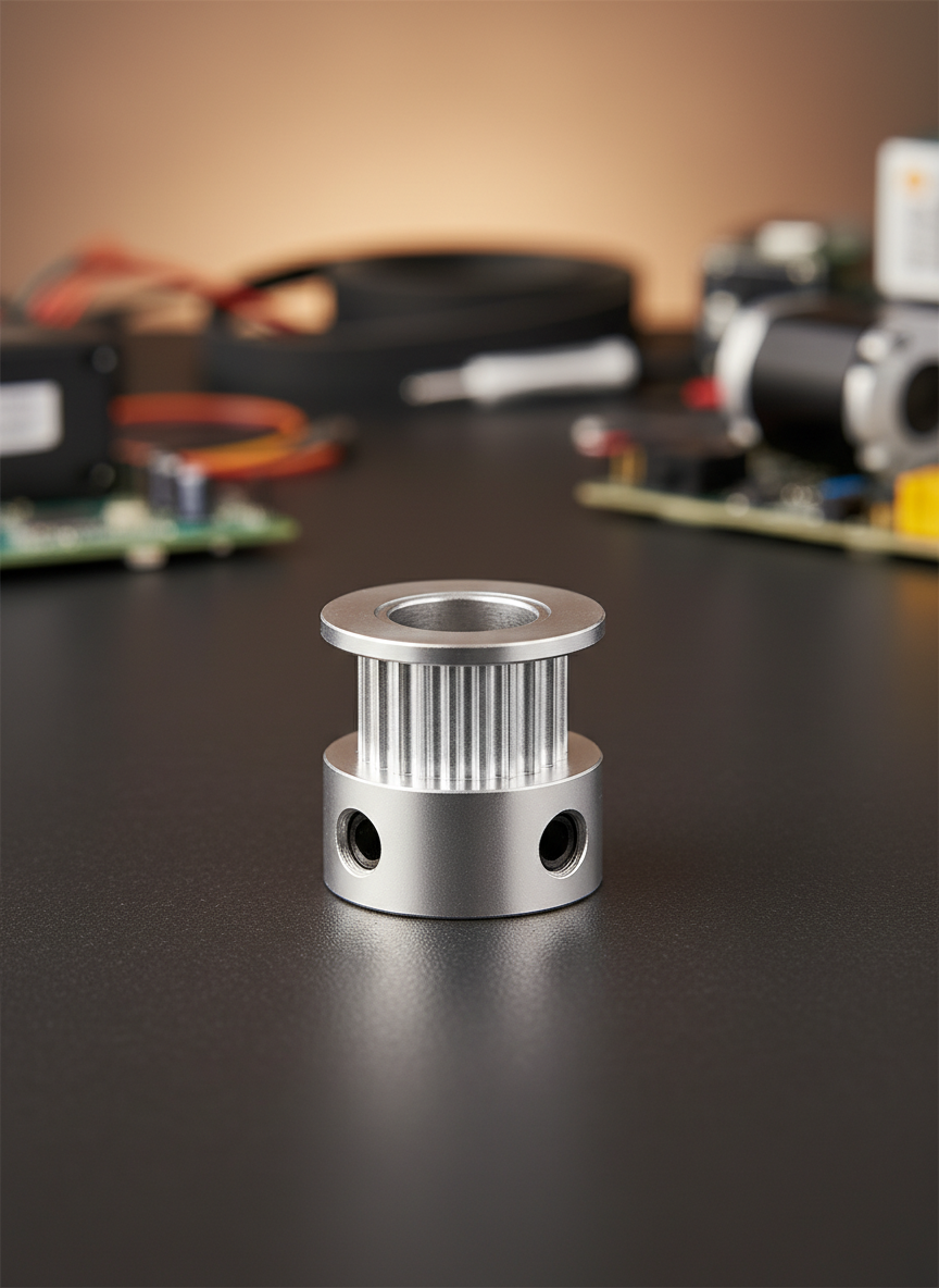 Миниатюра Шкив зубчатый GT2 6 мм (20 зуб) на вал 6.35 мм 1