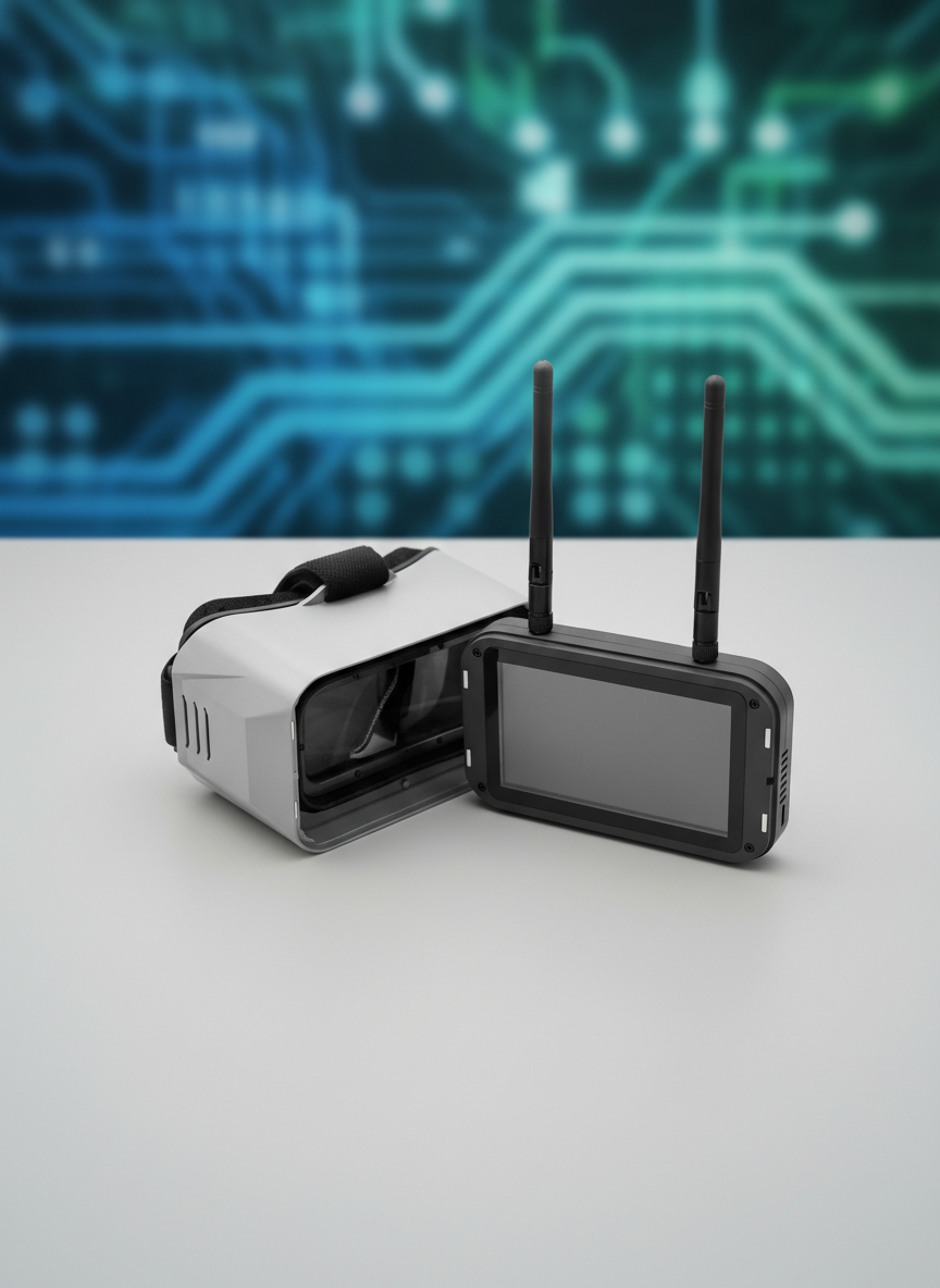 Миниатюра Видеошлем EMAX Transporter II HD FPV Goggle 5,8Ghz (Diversity) 6