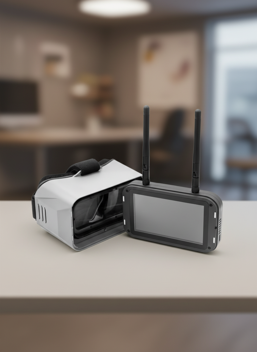 Миниатюра Видеошлем EMAX Transporter II HD FPV Goggle 5,8Ghz (Diversity) 1