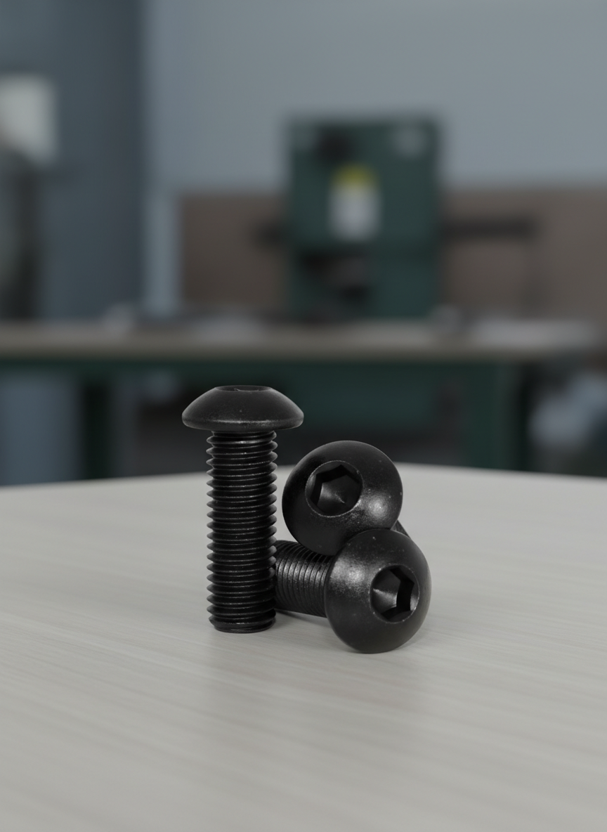 Миниатюра Винт под шестигранник M3 х 30 мм с полукруглой головкой 1