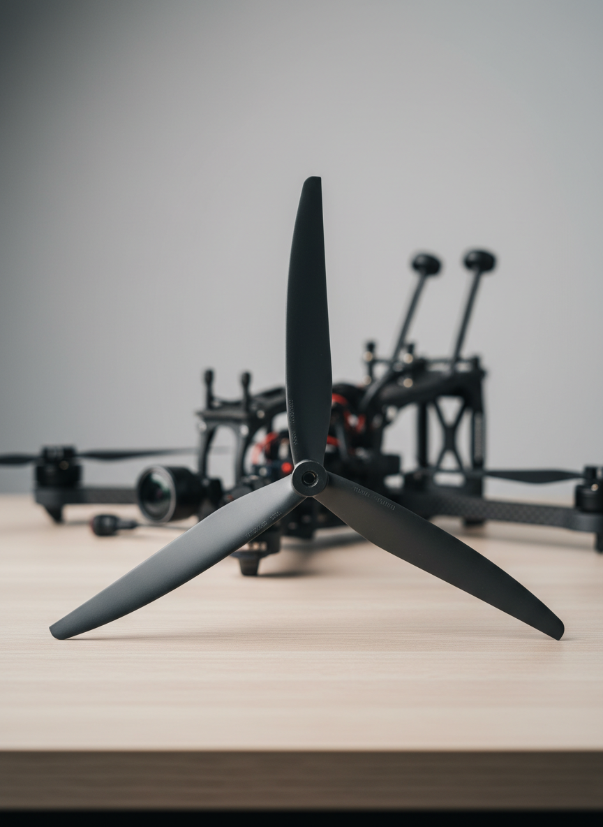 Миниатюра Пропеллеры Gemfan Cinelifter Glass Fiber Nylon 1507 3-х лопастной (1CCW + 1 CW) 1