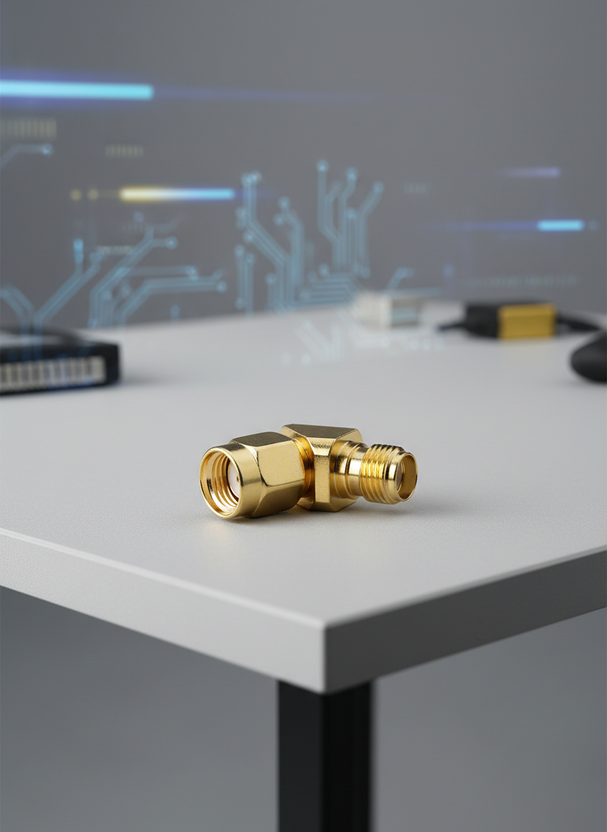 Миниатюра Переходник  45° SMA Female на RP-SMA Male высокочастотный  для FPV систем 1