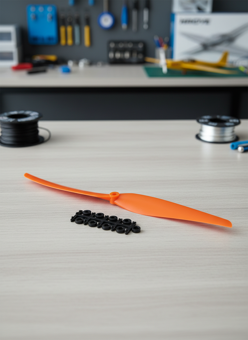 Миниатюра Пропеллер Haoye 8060E 8 x 6 дюймов для авиамоделей на электромотор, оранжевый 1