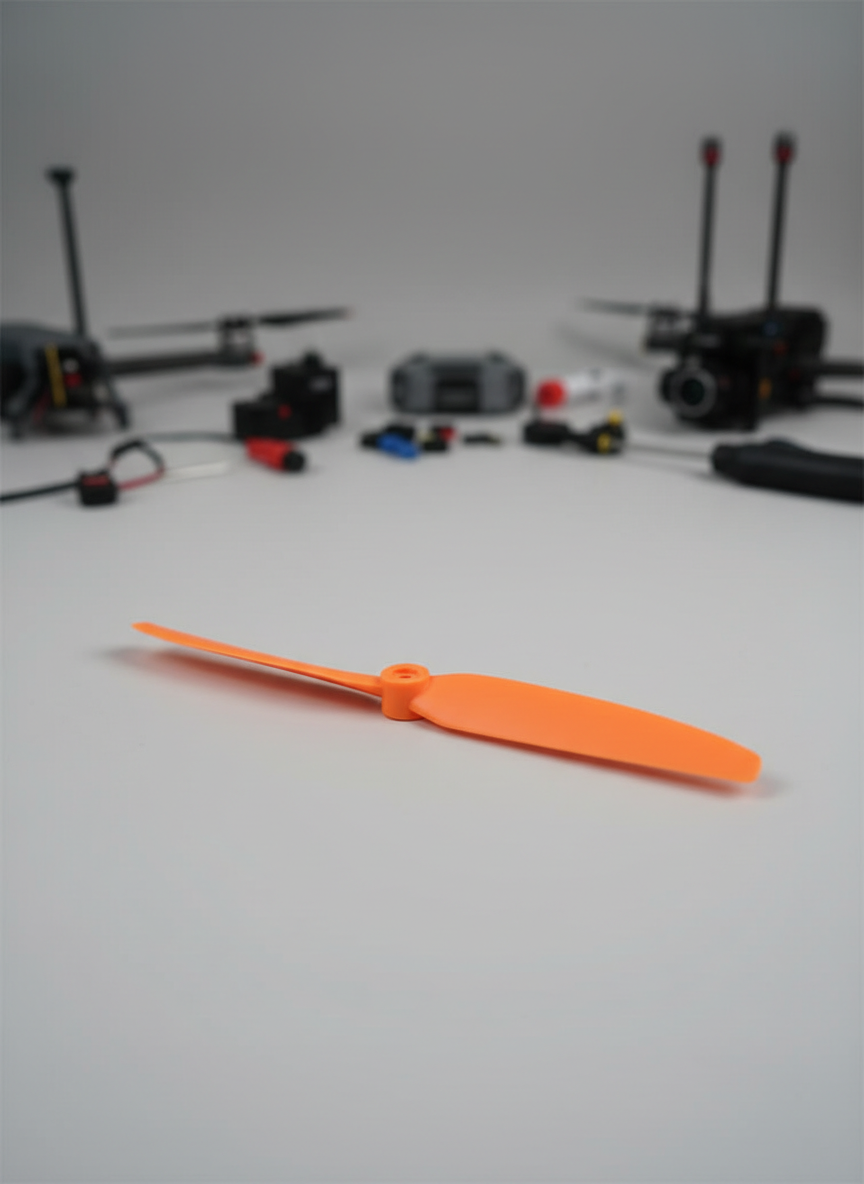 Миниатюра Пропеллер Gemfan ABS 9050, 9 x 5 дюймов, оранжевый, гайка 1