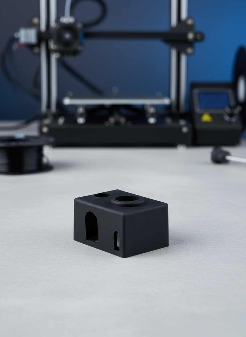 Миниатюра Силиконовый носок E3D V6 для термокапсулы, чехол, теплоизоляция хотенда для 3D принтера, черная 1