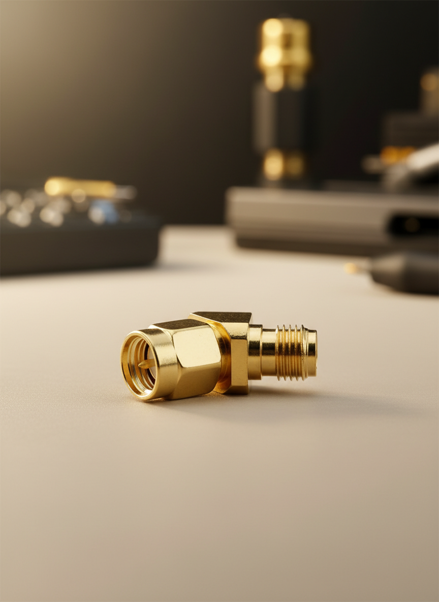 Миниатюра Переходник RP-SMA Female на SMA Male, угол 45°, для FPV 1