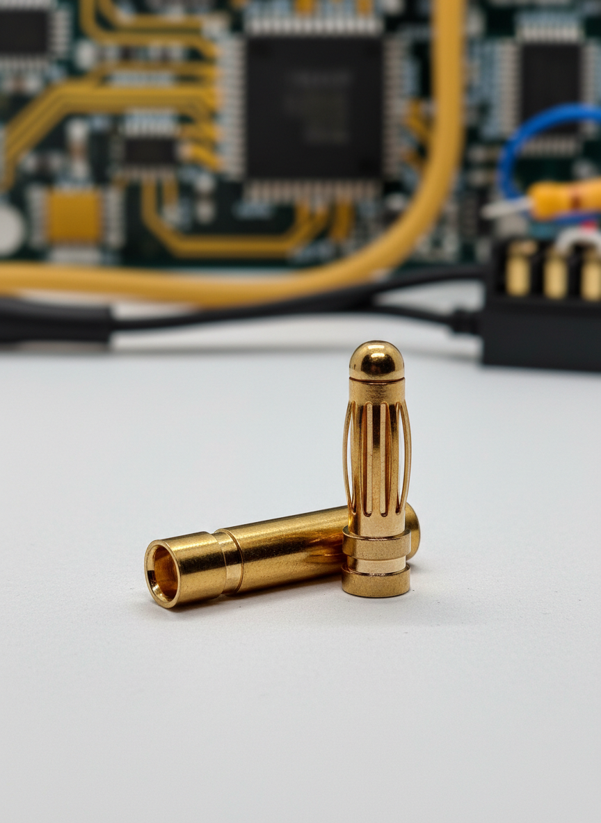 Миниатюра Силовой контакт типа банан 4 мм от Rake разъем BANANA для электроники 1