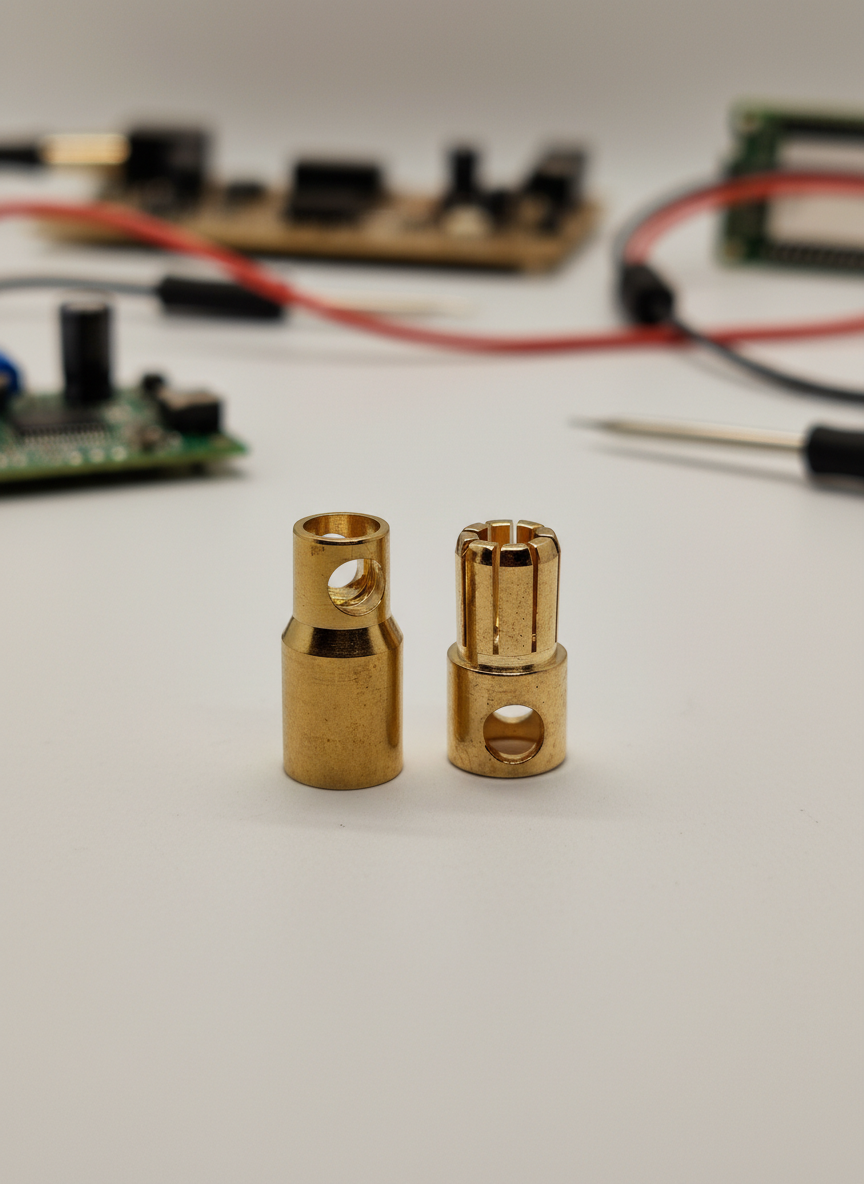 Миниатюра Силовой контакт типа банан 6.0 мм (мама + папа) 1