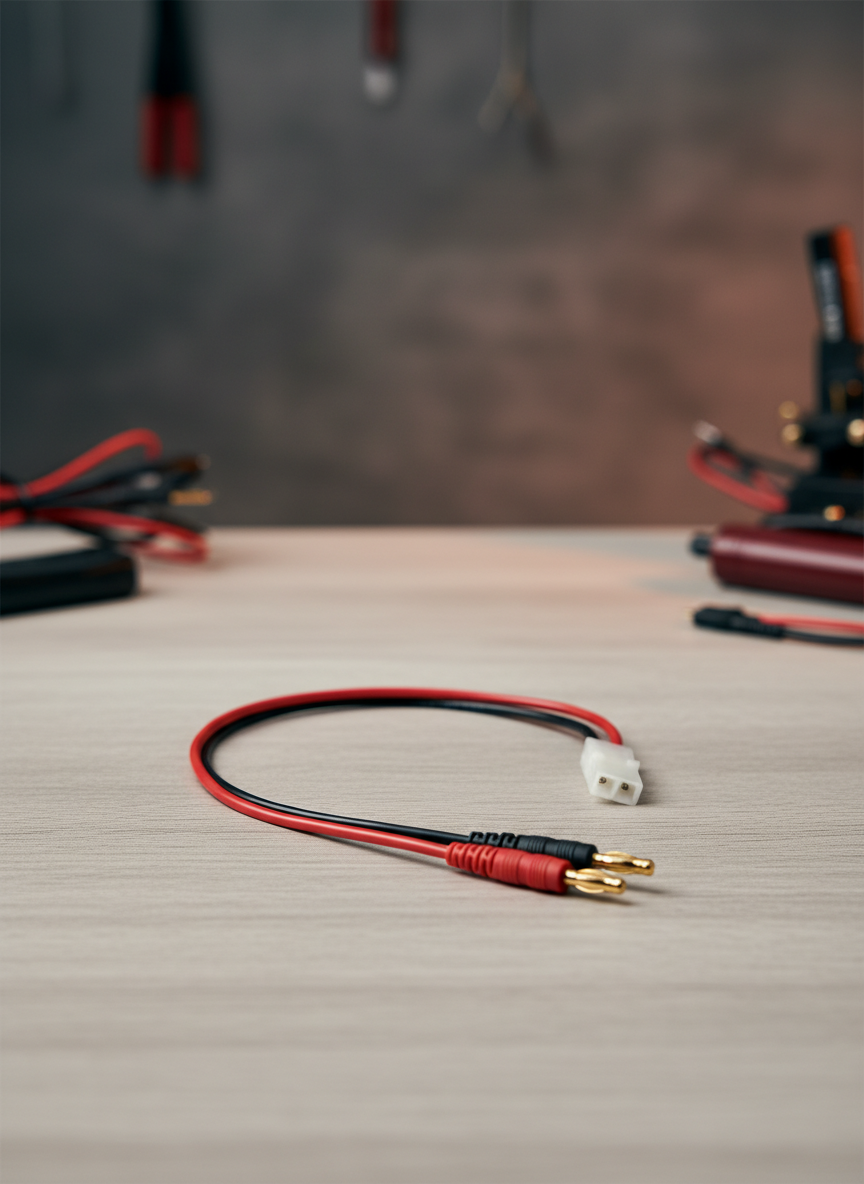 Миниатюра Кабель зарядного устройства Tamiya (мама) с 4 мм бананами 1