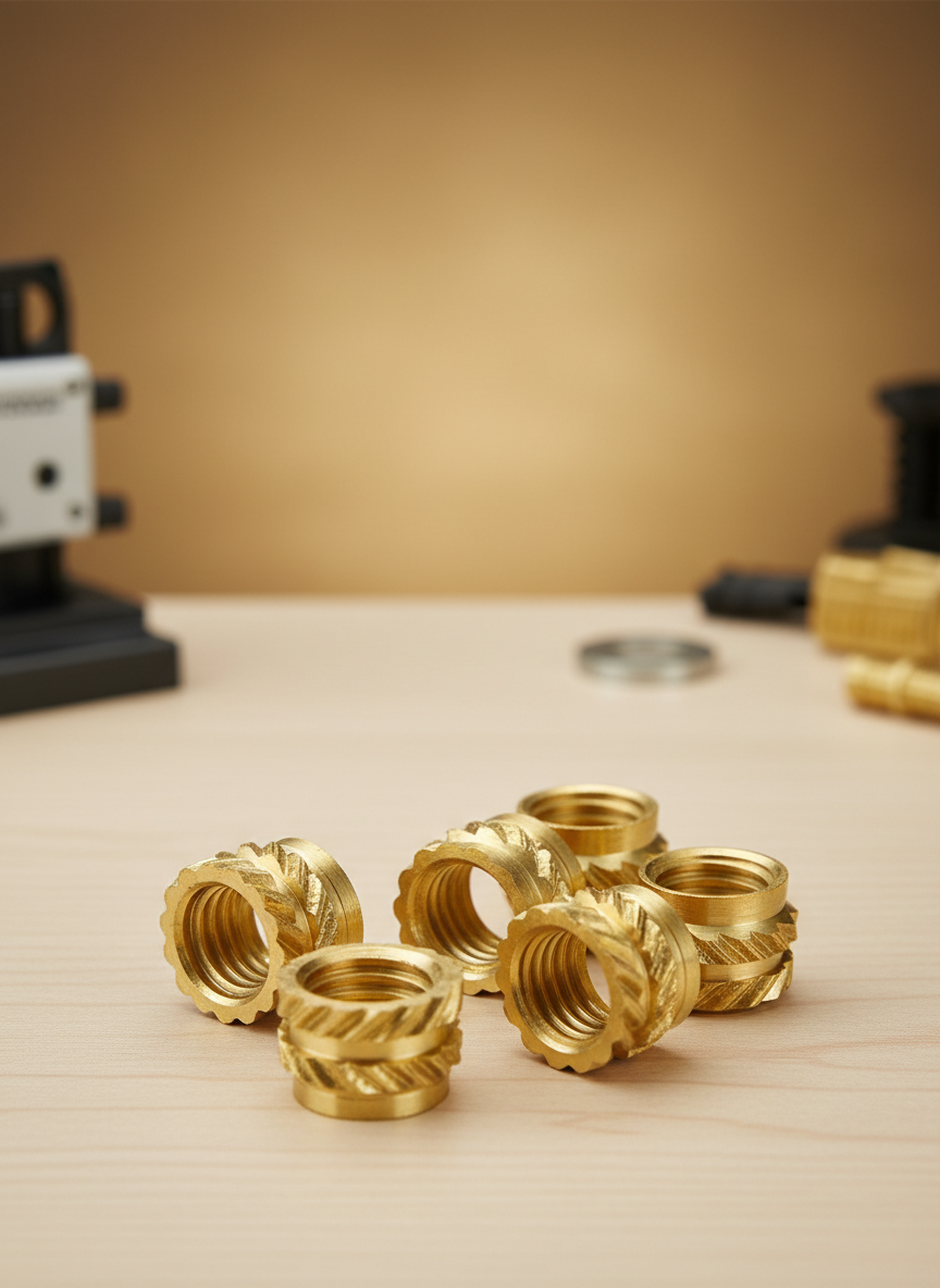 Миниатюра Резьбовые втулки для пластика М3 4 × 4,5 мм, латунь 1