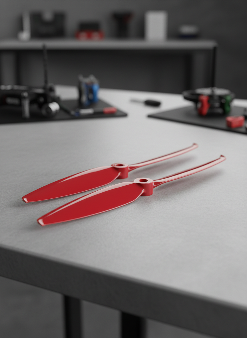 Миниатюра Пропеллеры Gemfan Flash 7042, 7 х 4.2 дюйма, 2-х лопастные Ferrari Red 2 пары 1