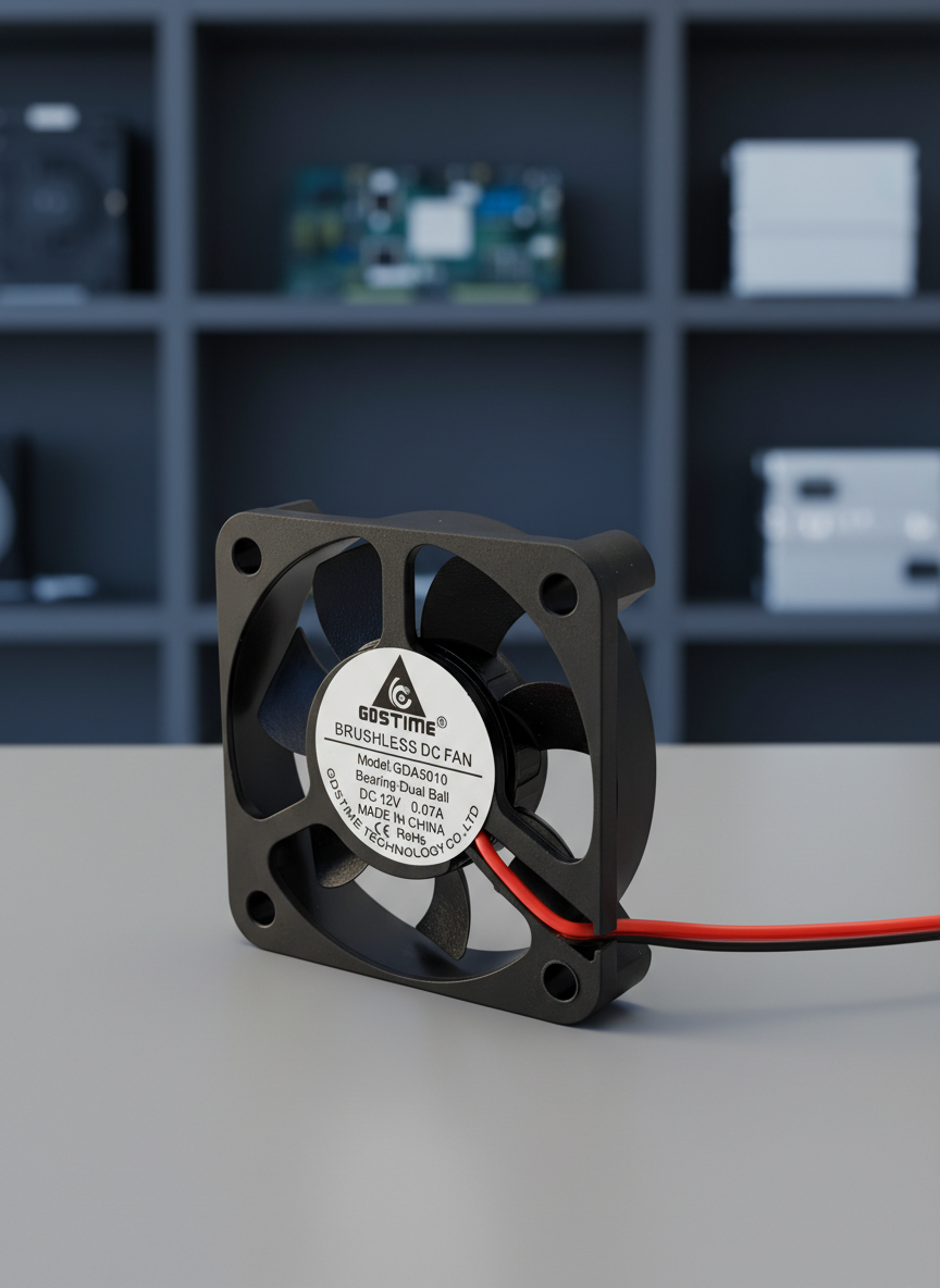 Миниатюра Вентилятор GDStime 50x50x10мм 12V 0.07A на подшипниках 1