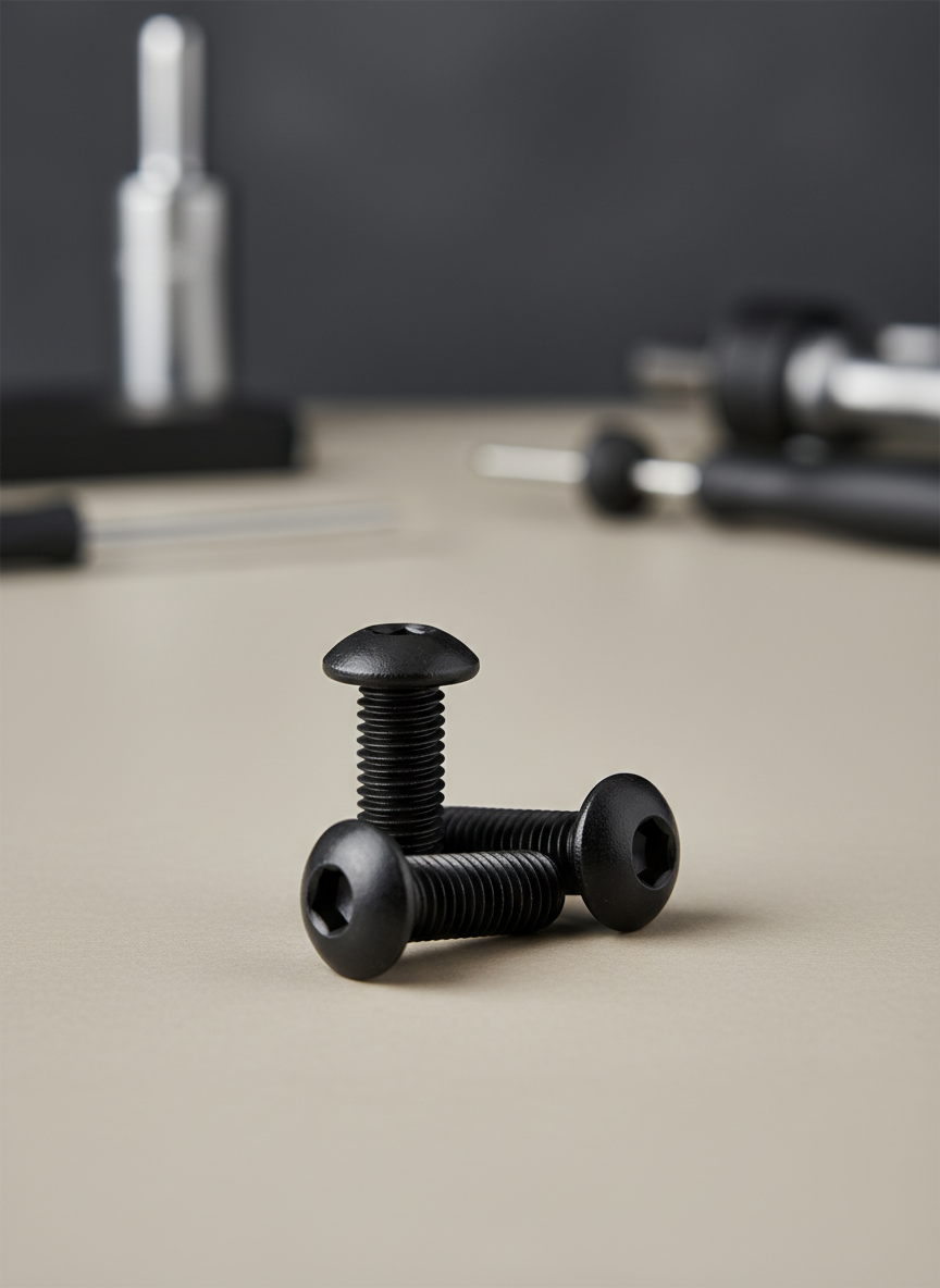 Миниатюра Винт М3 х 16 мм под шестигранник с полукруглой головкой 1