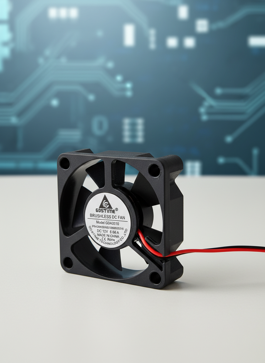 Миниатюра Вентилятор GDStime 35x35x10мм 12V 0.06A 1