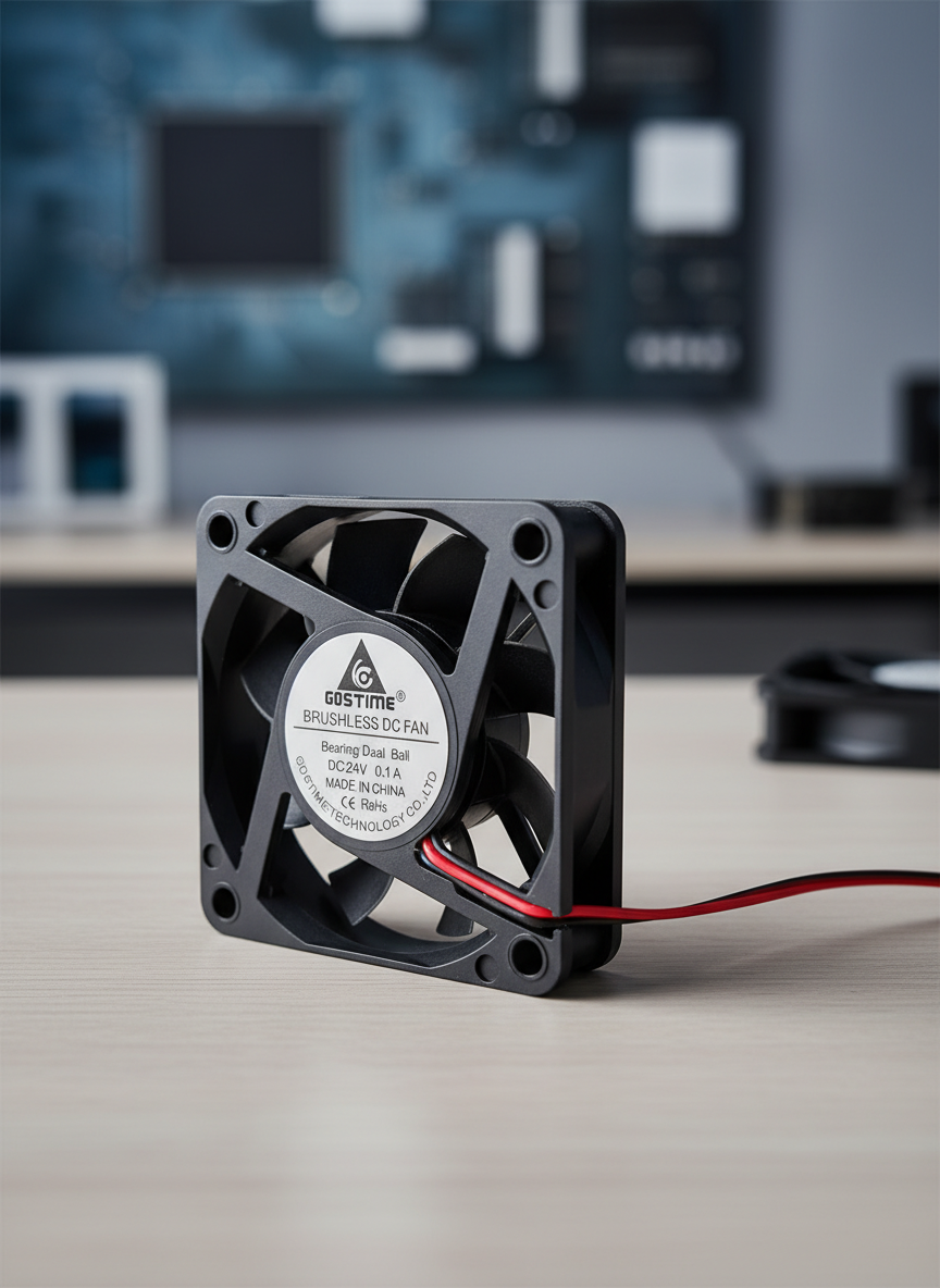 Миниатюра Вентилятор GDStime 70x70x15мм 24V 0.1A на подшипниках 1