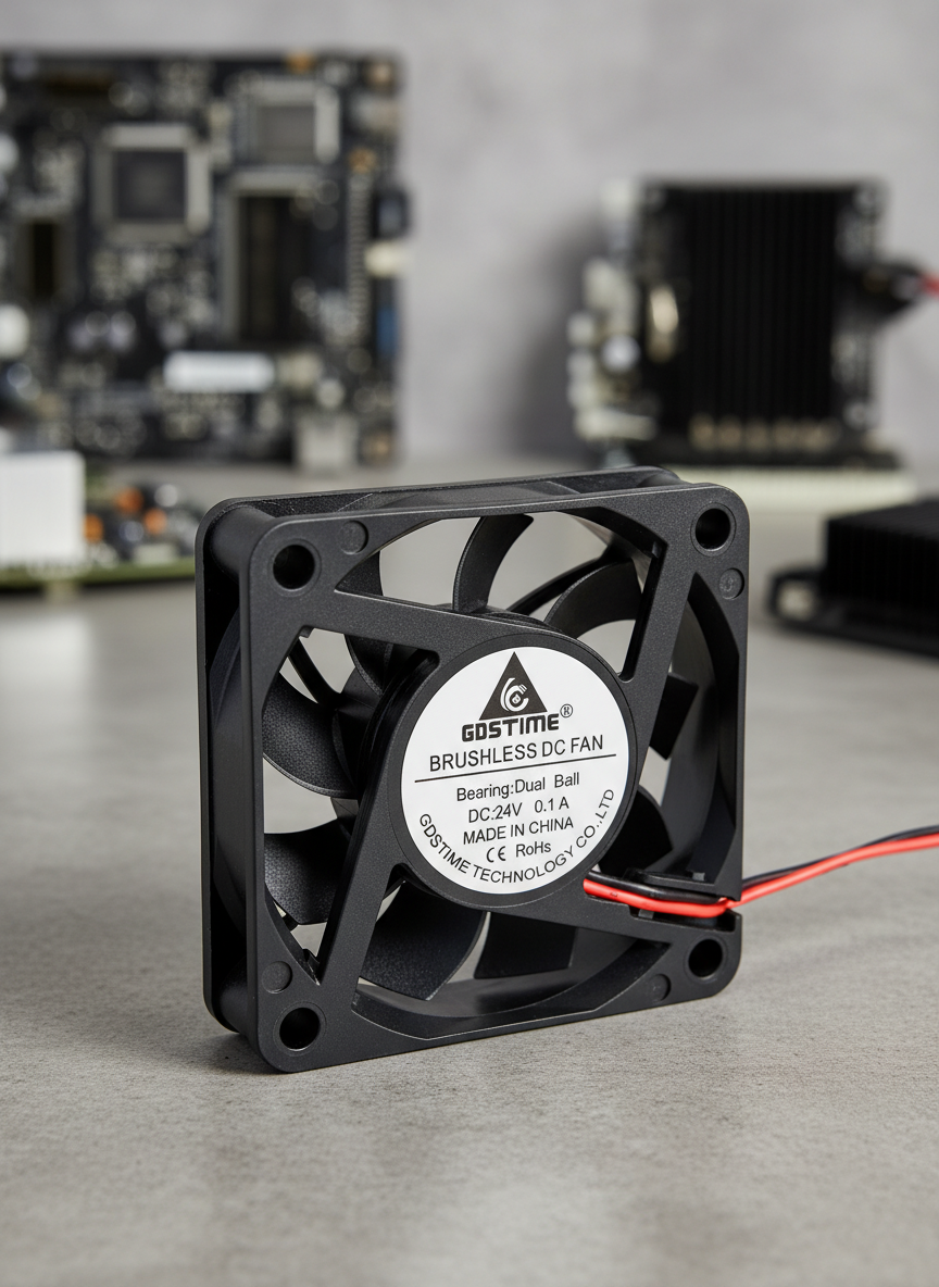 Миниатюра Вентилятор GDStime 60x60x15мм 24V 0.1A на подшипниках 1