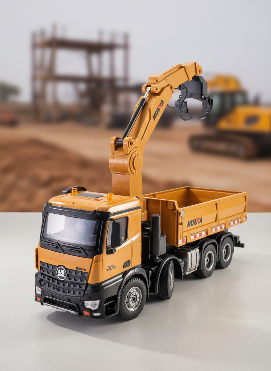 Миниатюра Радиоуправляемый самосвал-погрузчик Huina 1:14 2.4GHz 1