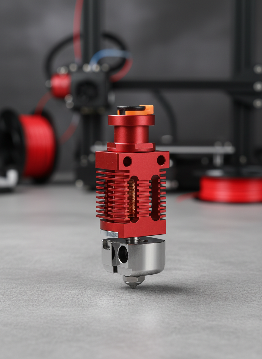 Миниатюра Хотэнд Red Lizard V3 Pro, алюминий, красный цвет 1