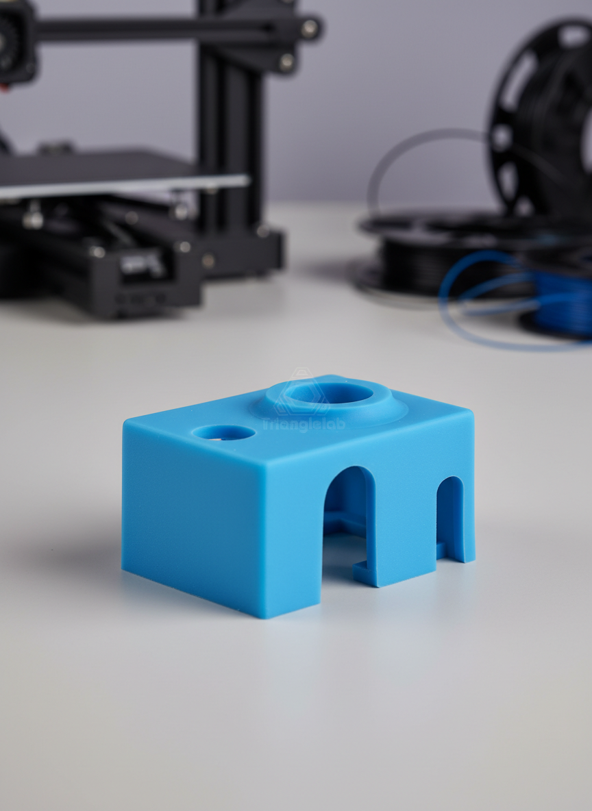 Миниатюра Силиконовый носок для блока E3D V6 Trianglelab , чехол, теплоизоляция хотенда для 3D принтера 1