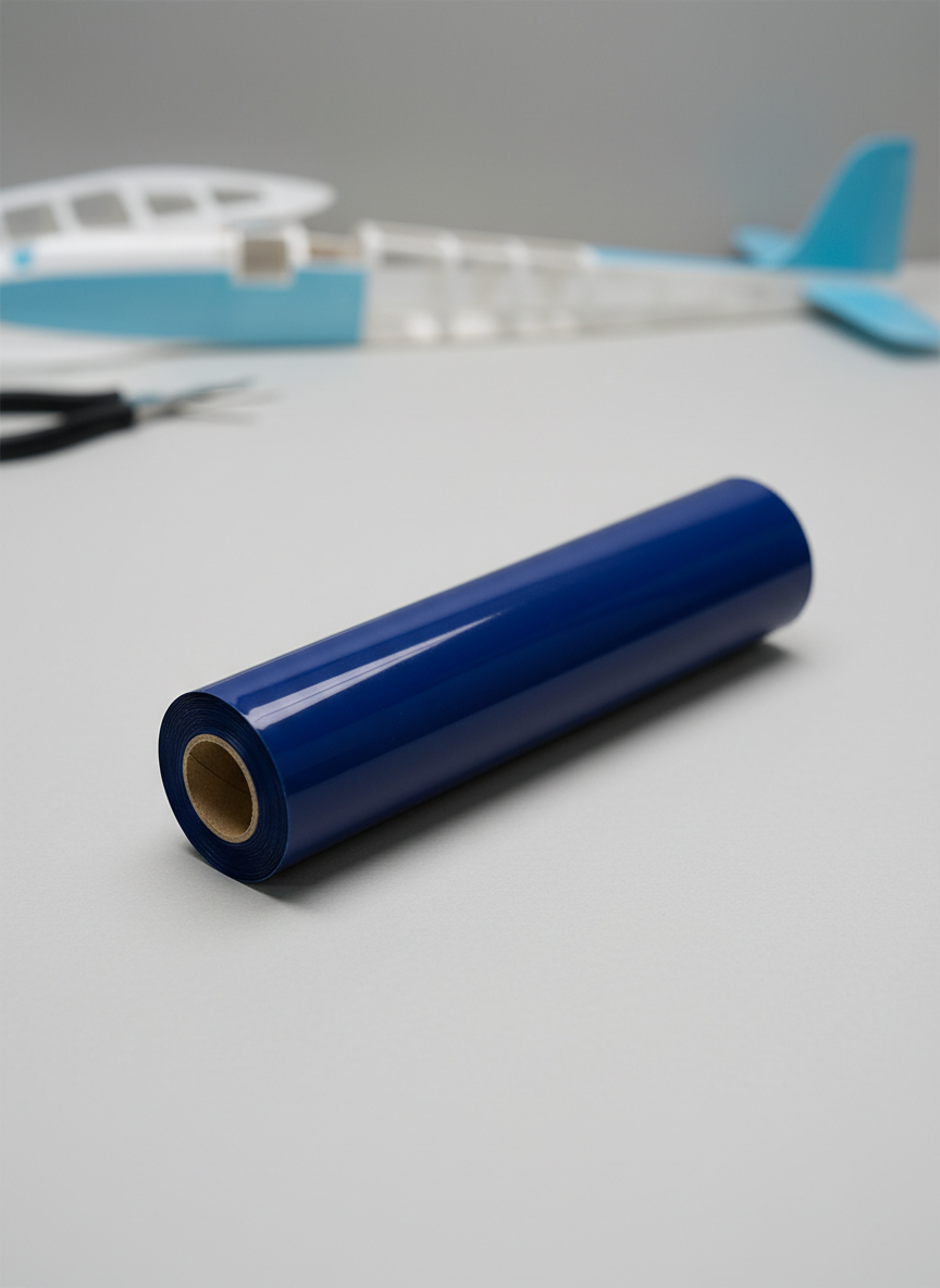 Миниатюра Пленка для обтяжки авиамоделей, тёмно-синяя, 638 мм 2