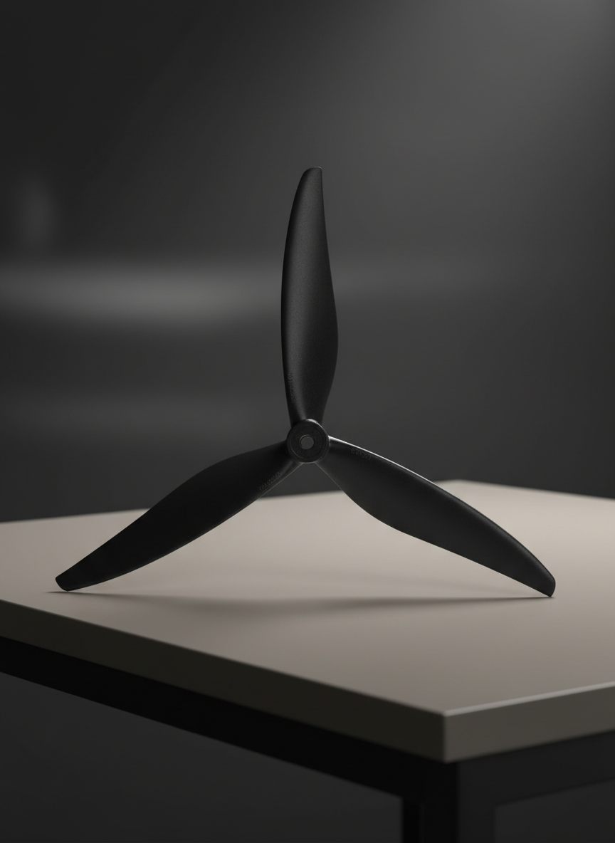 Миниатюра Пропеллер Gemfan Cinelifter 8040 3-х лопастной (Black) 1 пара (стекловолокно) 1